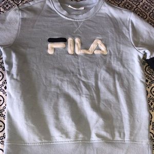 Light blue fila sweatshirt